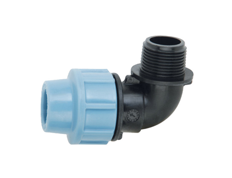 PP Mechanické tvarovky, koleno 90° s vonkajším závitom PP Mechanické tvarovky, koleno 90° s vonkajším závitom